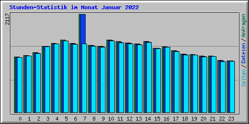 Stunden-Statistik im Monat Januar 2022