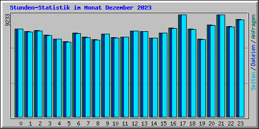 Stunden-Statistik im Monat Dezember 2023